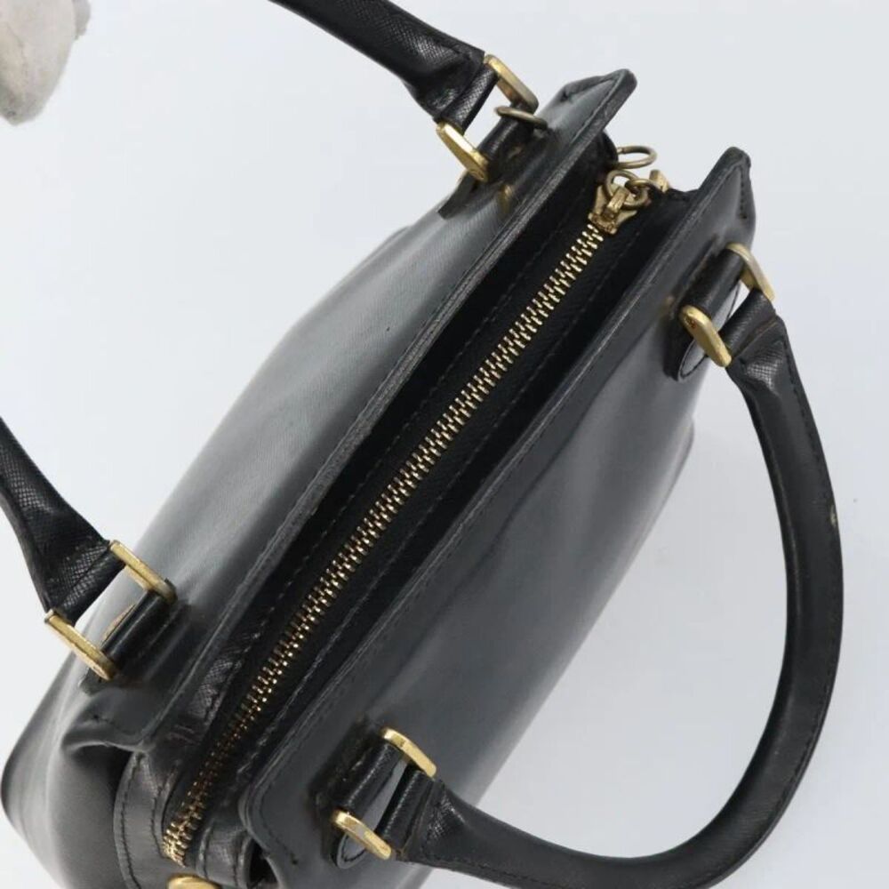 Versace Vintage Leather Black Leather Handbag - Picture 15 of 16